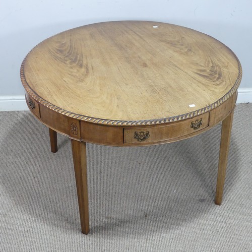 25 - A Victorian mahogany drum-type Table, complete with four drawers, W 105 cm x H 72 cm x D 105 cm.... 