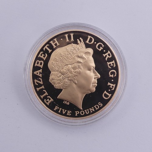 391 - Royal Mint; '1900-2002 Her Majesty Queen Elizabeth The Queen Mother Gold Proof Memorial Crown' (&pou...