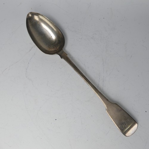 112 - A George IV silver Basting Spoon, by Robert Hennell II, hallmarked London 1829, fiddle pattern, init... 