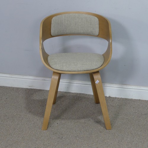 61 - A contemporary PR Home light oak Desk, W 90 cm x H 75 cm x D 35 cm, together with a similar desk Cha... 