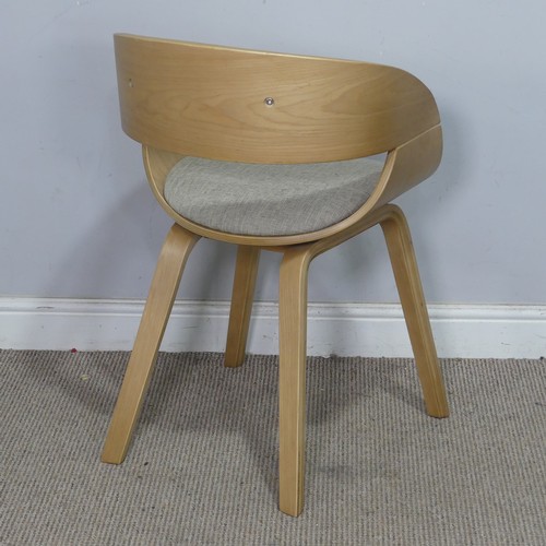 61 - A contemporary PR Home light oak Desk, W 90 cm x H 75 cm x D 35 cm, together with a similar desk Cha... 