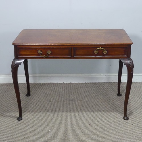 71 - A late Victorian mahogany Library Table, by Morison & Co, Edinburgh, stamped to the underside of... 