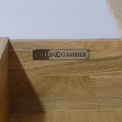 99 - A contemporary Willis & Gambier five-piece oak bedroom Suite, comprising of; a Chest of Drawers,... 
