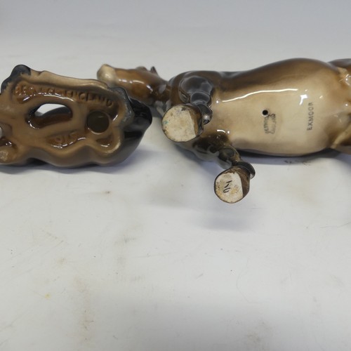 181 - A group of six Beswick Horses, one laying foal marked '915' another 'Exmoor', and four more, togethe... 