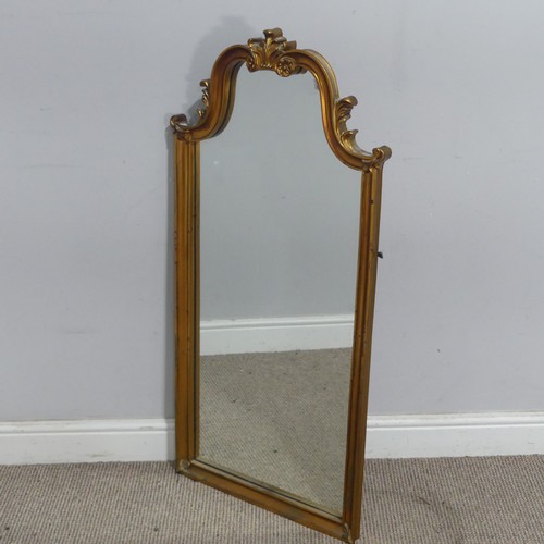 213 - A 19th century style wall Mirror, decorated with acanthus leaves, marked 'M 300' to the top, W 52 cm... 