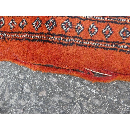 292 - Tribal Rugs; a large finely knotted Caucasian Bokhara design carpet, short wool pile on cotton base,... 