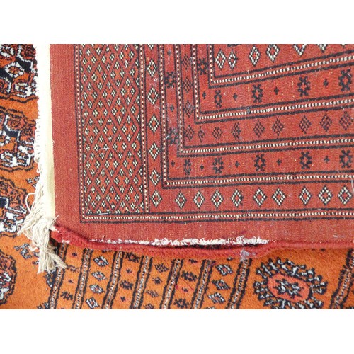 292 - Tribal Rugs; a large finely knotted Caucasian Bokhara design carpet, short wool pile on cotton base,... 