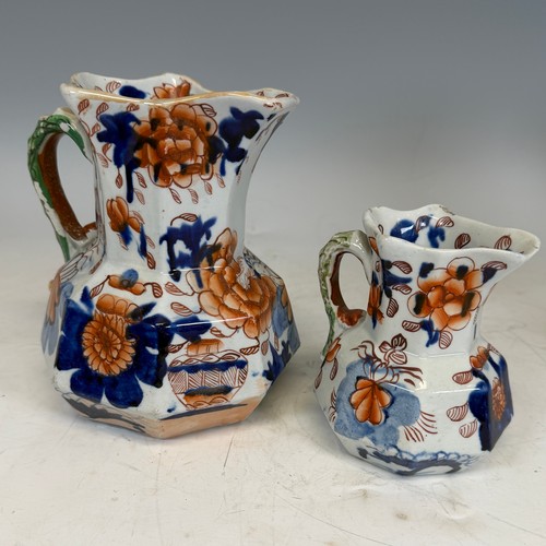 255 - A quantity of Dresden style Ceramics, together with a pair of Dudson Jugs, decorated in relief with ... 