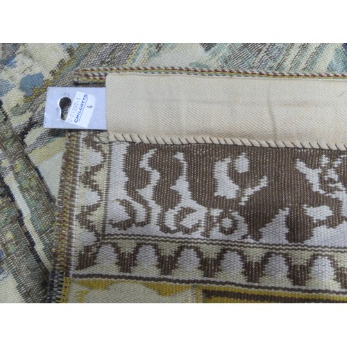 282 - Two good quality Medieval-style tapestry wall Hangings, one by Corona Decor with metal mounting rod ... 