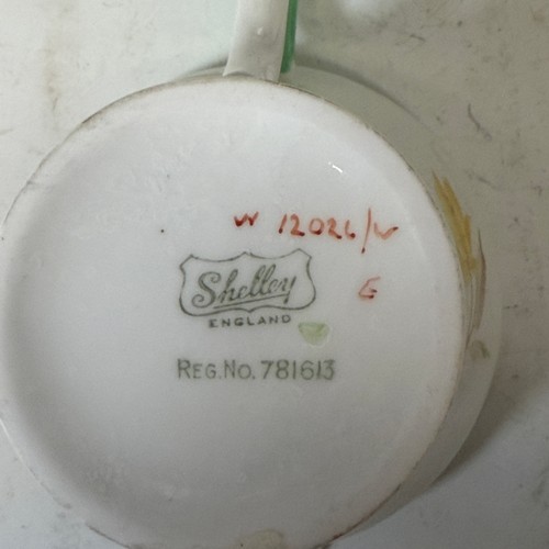 251 - Six Wedgwood Marina pattern soup Bowls, together with a Shelley part tea service, and three small pi... 