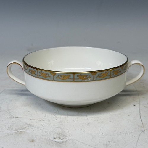 251 - Six Wedgwood Marina pattern soup Bowls, together with a Shelley part tea service, and three small pi... 