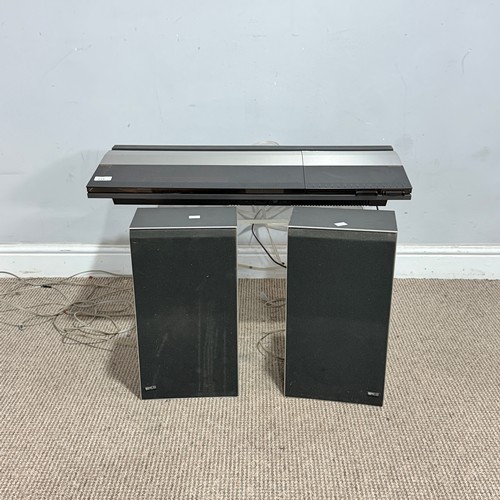 225 - A Bang & Olufsen Beocenter 2200, W 74 cm x H 33 cm, together with a pair of Bang & Olufsen B... 