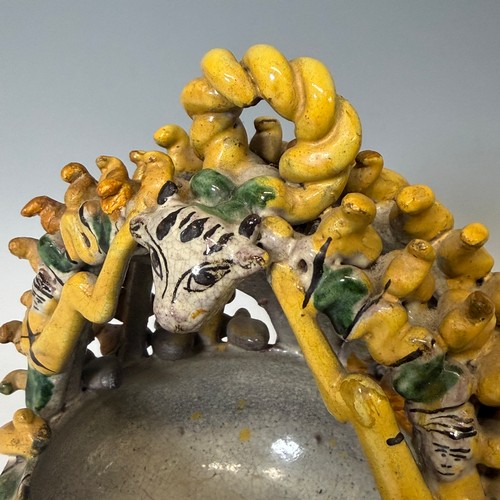 270 - A collection of late 19th/early 20th century Guatemalan Pottery, including; polychrome majolica ince... 