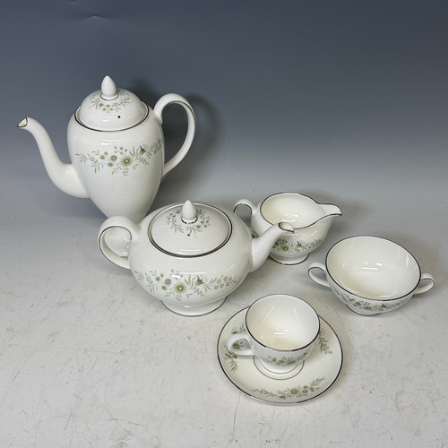 159 - A Wedgwood Westbury R4410 tea and coffee Service, comprising of eight cups and saucers, cream jug, s... 