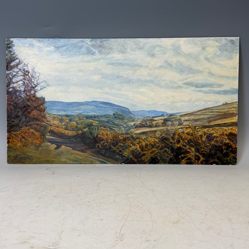 236 - Leslie Cole (20th century), watercolour of river landscape, signed, 66 cm x 53 cm, framed and glazed... 