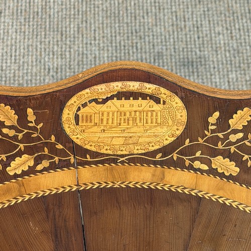 63 - An Irish Killarney marquetry and yew occasional Table, third quarter 19th century, the scalloped edg... 