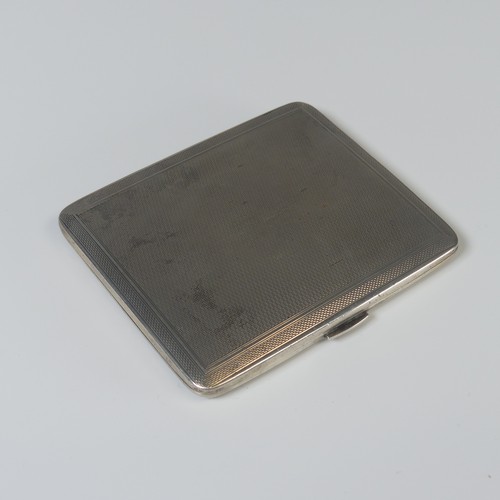 3 - An Edward VIII silver Cigarette Case, by W H Manton Ltd., hallmarked Birmingham 1936, of rectangular... 