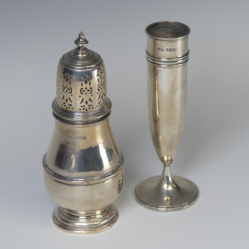 8 - A George V silver posy Vase, by James Dixon & Sons Ltd., hallmarked Sheffield, 1910, of conical ... 