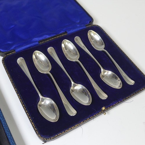 53 - A cased set of six George V silver Teaspoons, by Harrison Brothers & Howson, hallmarked Sheffiel... 