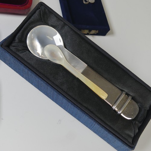 55 - A Continental silver gilt commemorative Spoon, with crown finial, marked 800, 15.7cm long, 27g, toge... 