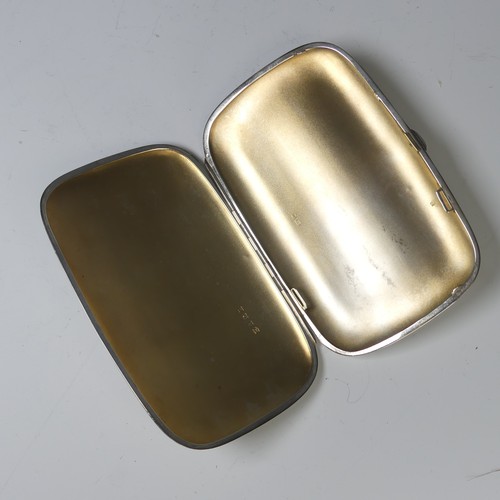 40 - A George V silver Cigarette Case, by William Neale & Son Ltd., hallmarked Birmingham 1919, conve... 