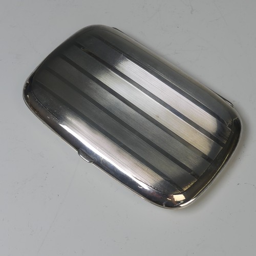 40 - A George V silver Cigarette Case, by William Neale & Son Ltd., hallmarked Birmingham 1919, conve... 
