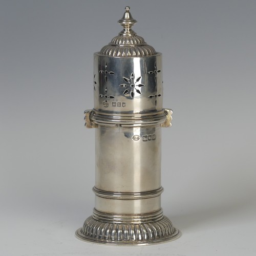4 - An Edwardian silver Sugar Caster, by George Gillett, hallmarked London 1903, in the antique style 'l... 