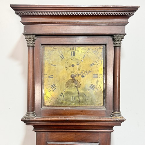 A 19th century thirty-hour Longcase Clock, the brass unsigned dial ...
