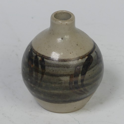 68 - Bernard Leach, CBE (1887-1979), a studio pottery stoneware globular pot, iron brushwork of a stylise... 