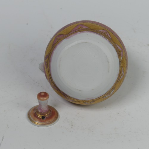 73 - Mary Rich (British, 1940-2022), studio pottery Footed Dish, decorated in blue and gold, signed and i... 