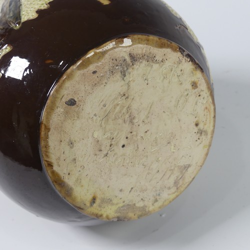 88 - A pair of C. H. Brannam pottery Vases, dated 1891, of baluster form, decorated by James S. Dewdney i... 