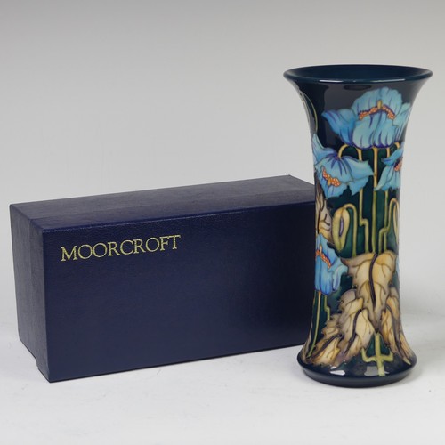 109 - A Moorcroft Pottery ‘Blue Rhapsody’ pattern Vase, by Philip Gibson, dated 2001, for the ‘Moorcroft C... 