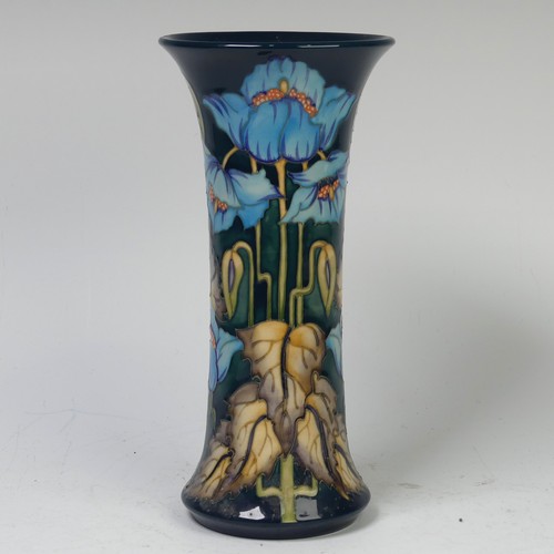 109 - A Moorcroft Pottery ‘Blue Rhapsody’ pattern Vase, by Philip Gibson, dated 2001, for the ‘Moorcroft C... 
