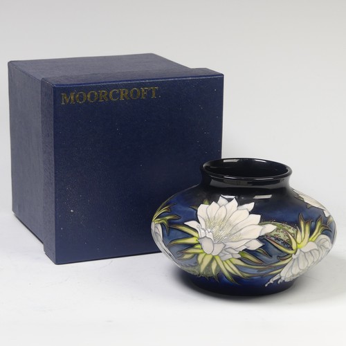 113 - A Moorcroft Pottery ‘Queen of the Night’ pattern Vase, by Anji Davenport, dated 2001, for the ‘Moorc... 