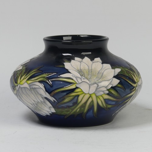 113 - A Moorcroft Pottery ‘Queen of the Night’ pattern Vase, by Anji Davenport, dated 2001, for the ‘Moorc... 