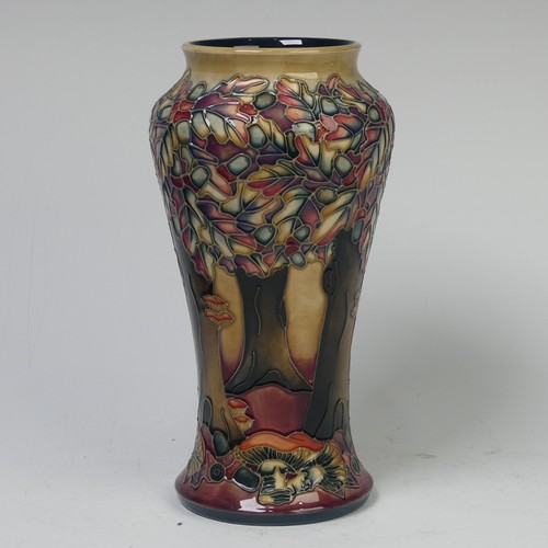 115 - A Moorcroft Pottery ‘Knightwood’ pattern Vase, by B.A. Wilkes, dated 1998, impressed marks to base, ... 