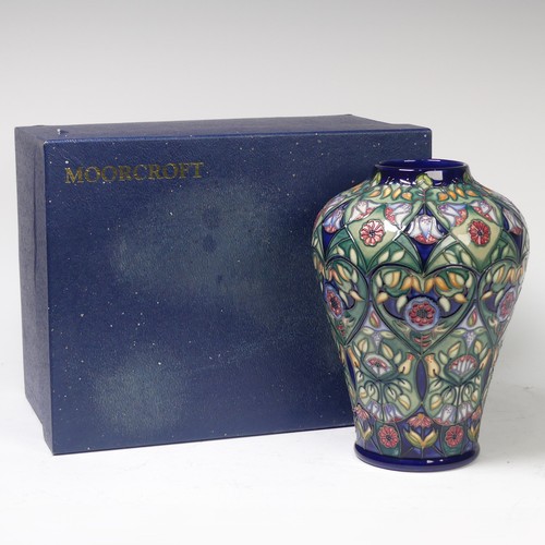 118 - A Moorcroft Pottery, ‘Anatolia’ pattern Vase, by Rachel Bishop, for ‘Moorcroft Collectors Club’, dat... 