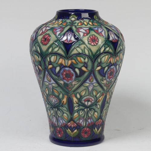 118 - A Moorcroft Pottery, ‘Anatolia’ pattern Vase, by Rachel Bishop, for ‘Moorcroft Collectors Club’, dat... 