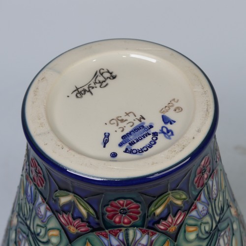 118 - A Moorcroft Pottery, ‘Anatolia’ pattern Vase, by Rachel Bishop, for ‘Moorcroft Collectors Club’, dat... 