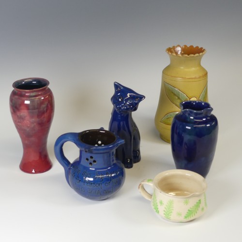 99 - A C. H. Brannam pottery motto Puzzle Jug, 20th Century, inscribed 'Within this Jug there is good Liq... 