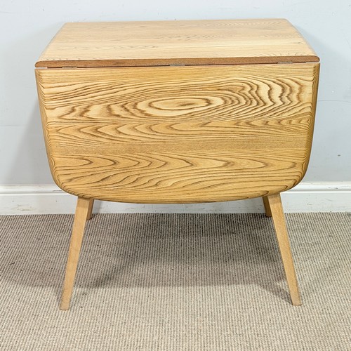 3 - An Ercol light elm and beech drop-leaf dining Table, No.383, W 137 cm x H 70 cm x D 75 cm.... 