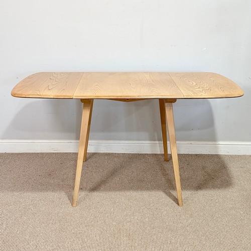 3 - An Ercol light elm and beech drop-leaf dining Table, No.383, W 137 cm x H 70 cm x D 75 cm.... 