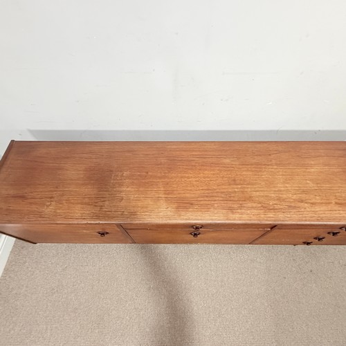 6 - A mid-20th century teak retro Sideboard, possibly designed by Robert Heritage, with central cutlery ... 