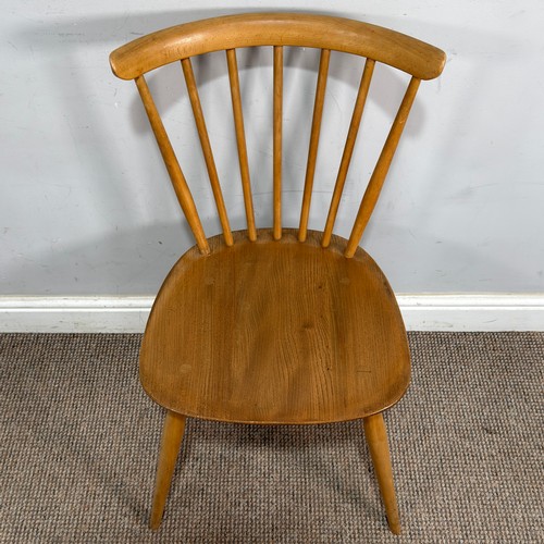 2 - Lucian Ercolani for Ercol; a pair of No.449 beech and elm stick back dining Chairs, W 44 cm x H 81 c... 