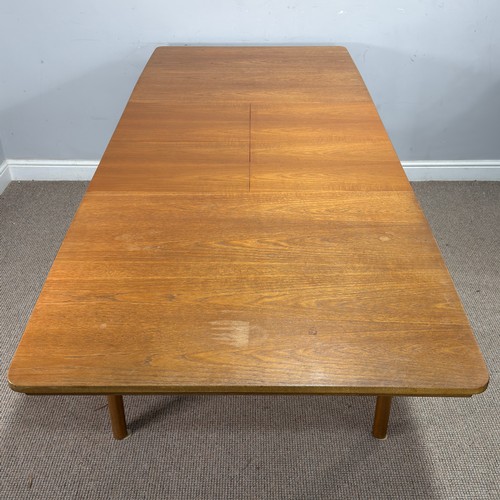 25 - A mid-20th century teak Mcintosh extending 'T2' dining Table and six Chairs, (Table) W 160 cm / 234c... 