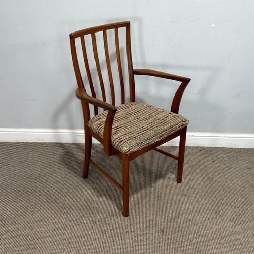 25 - A mid-20th century teak Mcintosh extending 'T2' dining Table and six Chairs, (Table) W 160 cm / 234c... 