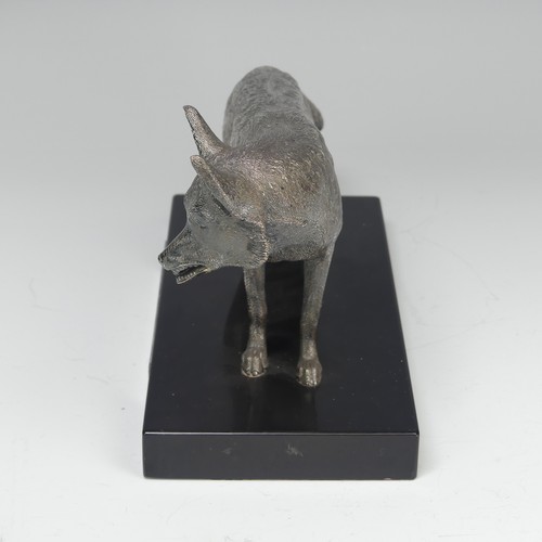 49 - A George VI silver model of a Fox, by Goldsmiths & Silversmiths Co Ltd., hallmarked London 1939,... 