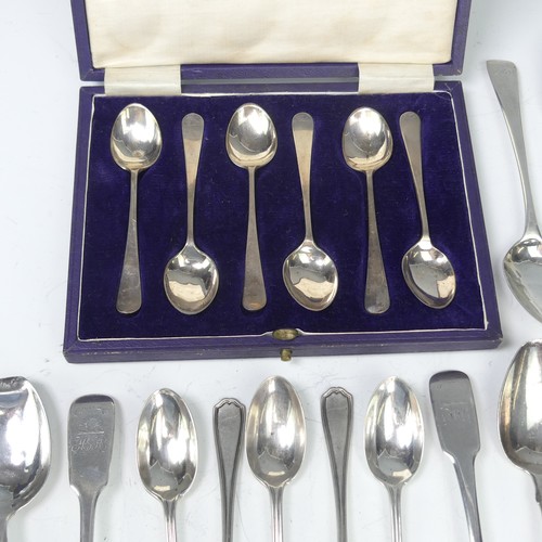 44 - A cased set of six George V silver Teaspoons, by James Dixon & Sons Ltd., hallmarked Sheffield, ... 