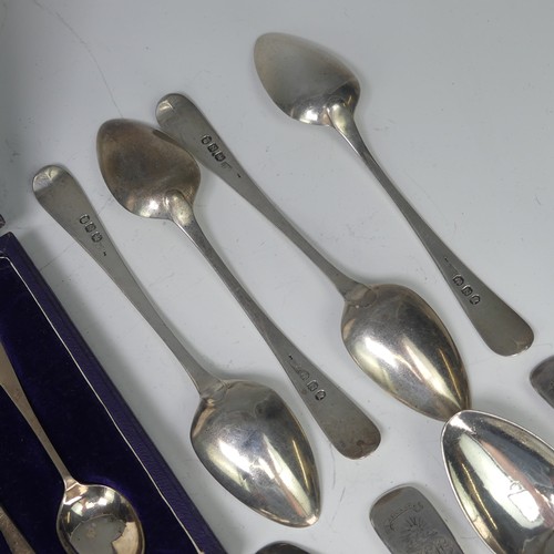 44 - A cased set of six George V silver Teaspoons, by James Dixon & Sons Ltd., hallmarked Sheffield, ... 