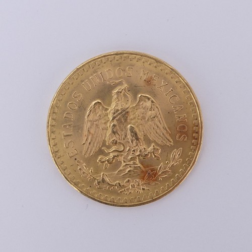 Mexico; A 50 Pesos 'Centenario' gold (.900) Coin, dated 1947, 41.7g.